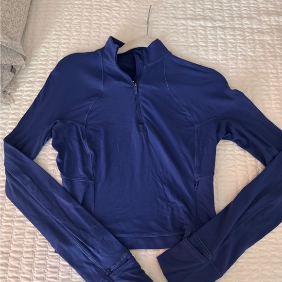 lululemon athletica Tops - lululemon Blue Quarter Zip